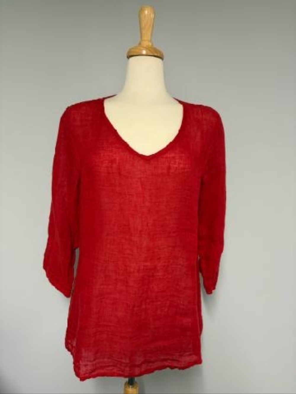 Flax Linen V-Neck Tunic
